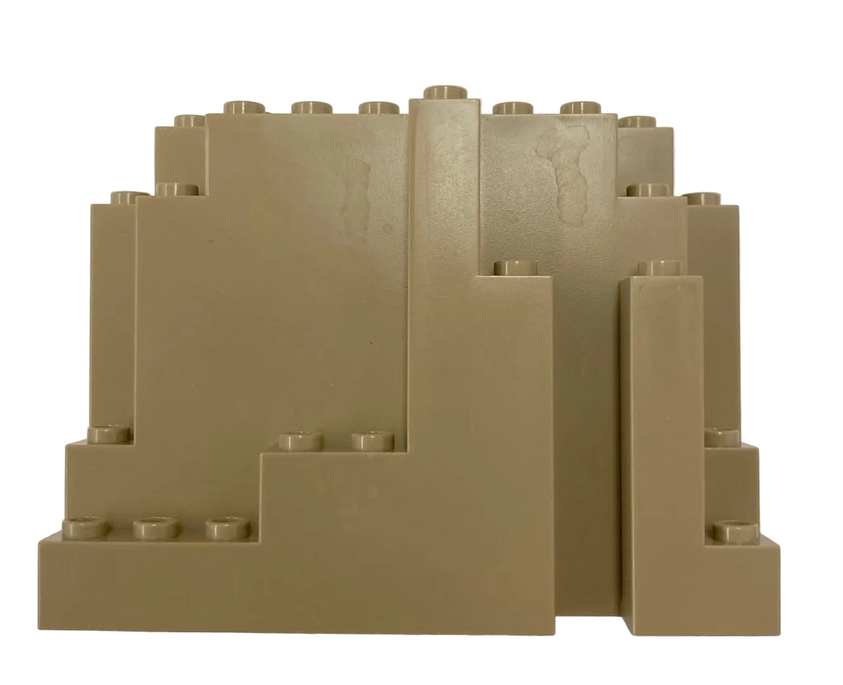 LEGO Rock Panel 4x10x6 Dark Tan BURP / Big Ugly Rock Piece