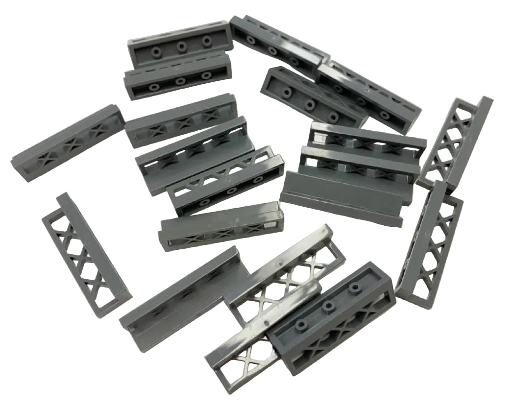 LEGO Dark Bluish Grey Lattice Fences 1x4x1 Fun Pack of 20