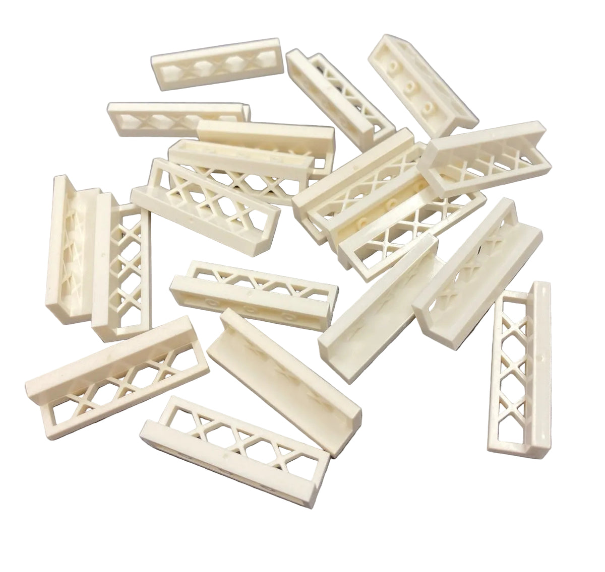 LEGO White Lattice Fences 1x4x1 Fun Pack of 20