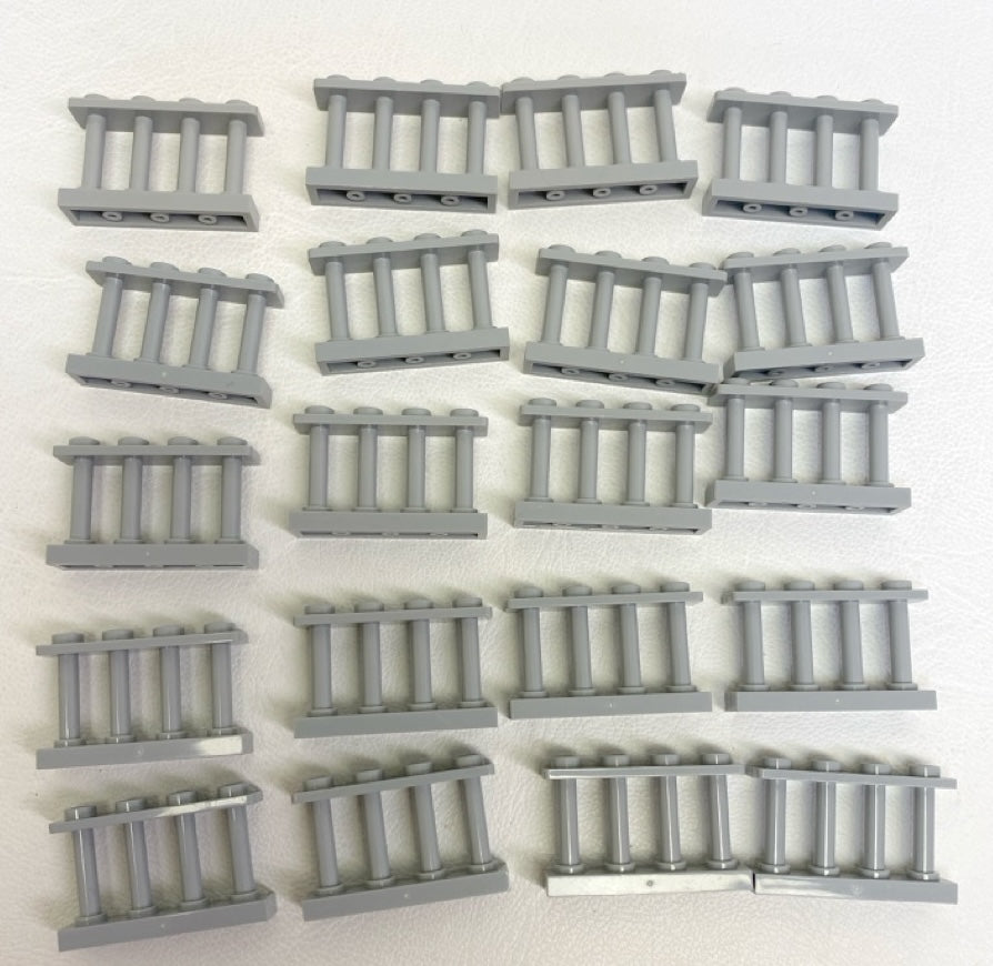 LEGO Light Bluish Grey Spindled Fences Fun Pack of 20