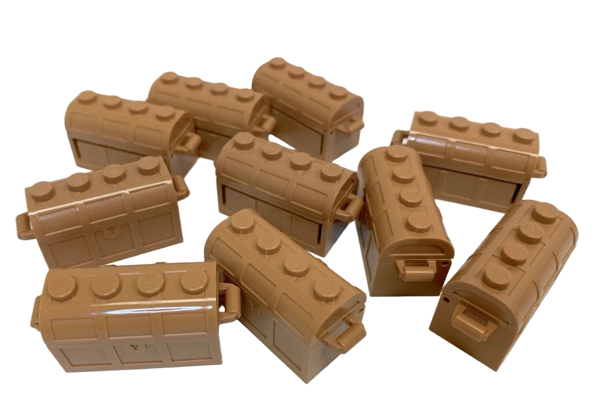 LEGO Medium Nougat Treasure Chests Pack of 10 - Pirates Castle Friends Harry Potter