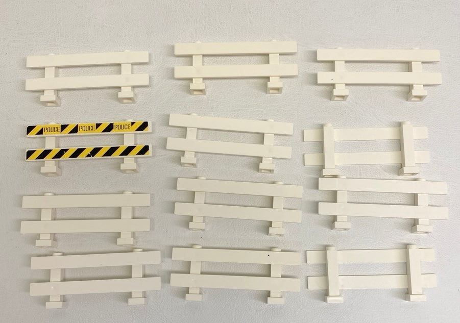 LEGO White Fence 1x8x2-2/3 Fun Pack of 12