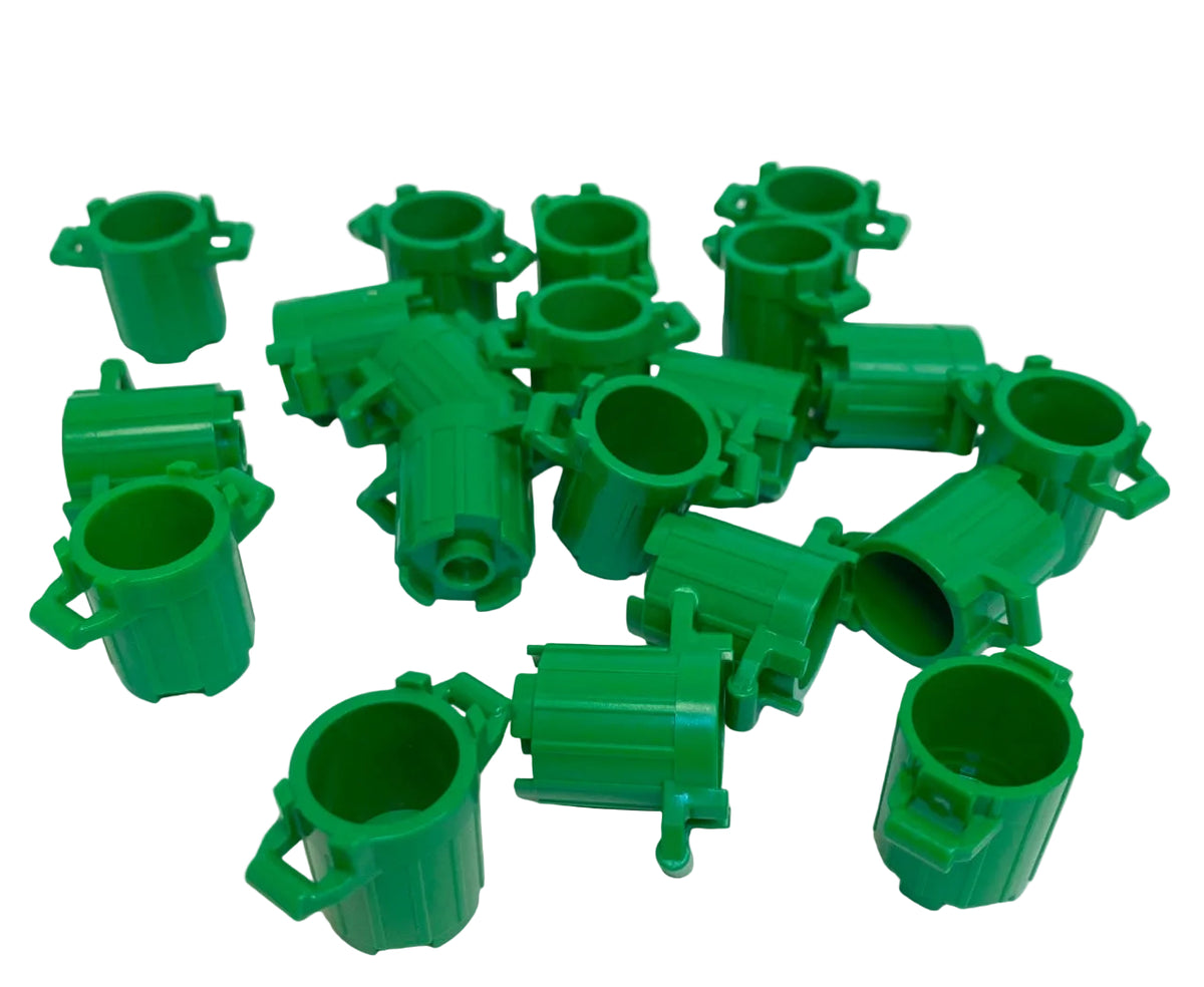 LEGO Green Rubbish Bins Pack of 20