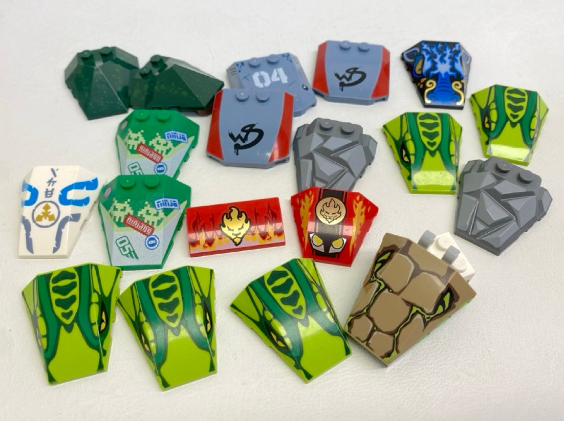 LEGO Ninjago Printed Slope Mixed Fun Pack - Snakes Serpents Racing Shark