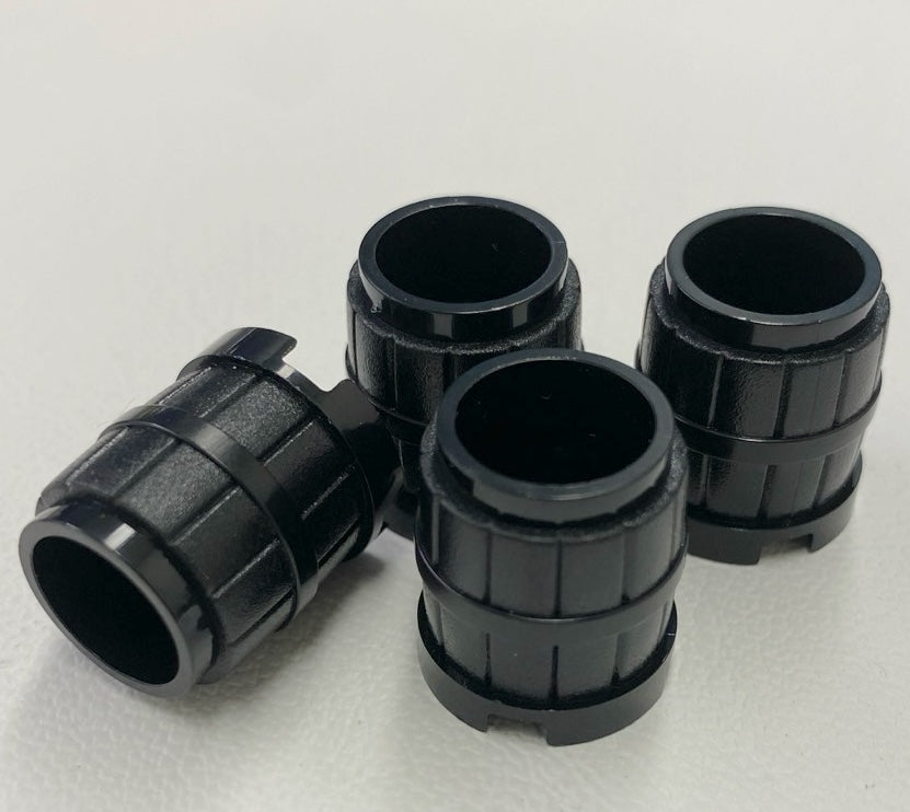 LEGO Black Barrel 2x2x2 Pack of 4