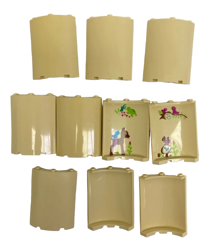 LEGO Tan Quarter Cylinder 4x4x6 Fun Pack of 10