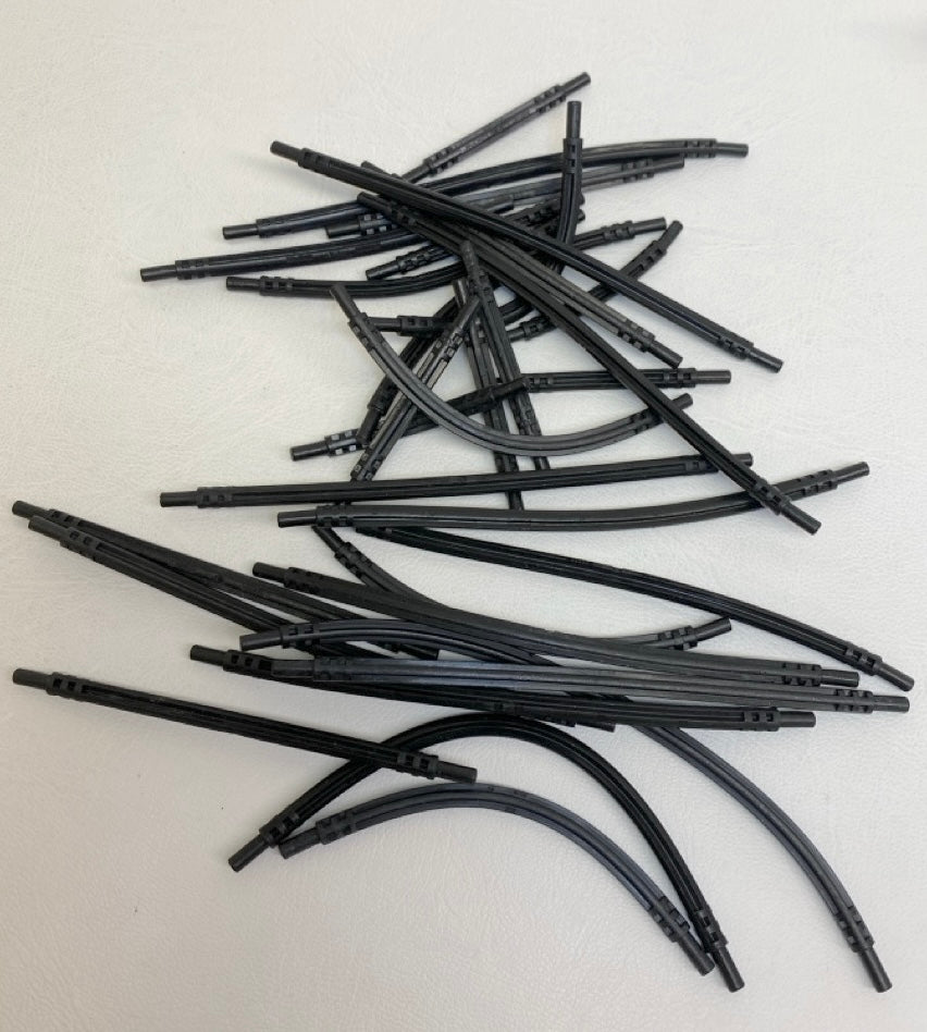 LEGO Black Flexible Hose Fun Pack Various Lengths
