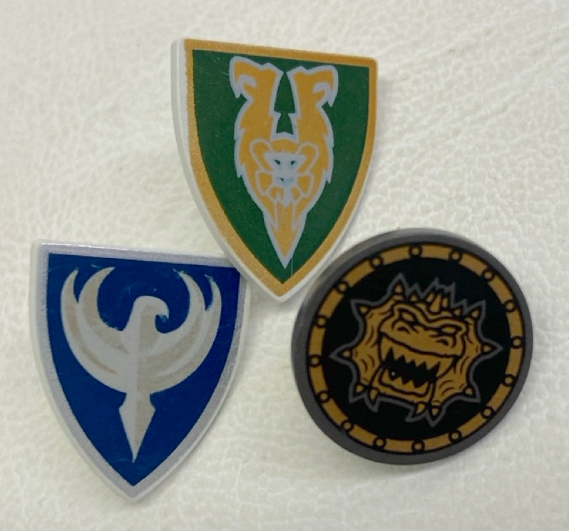 LEGO Castle Shields Fun Pack with Monkey Hawk and Dragon Patterns