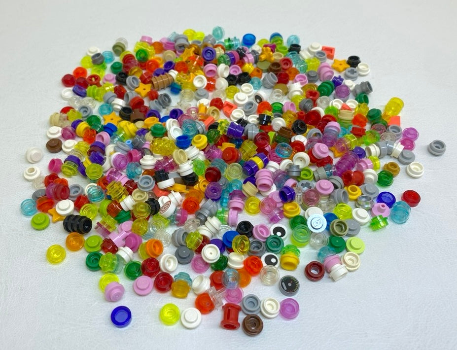 LEGO Round 1x1 Mixed Fun Pack with Plates Tiles Stars Flowers and More
