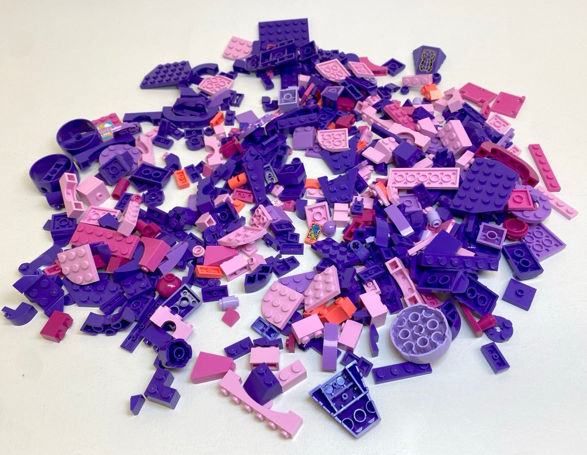 LEGO Pink and Purple Fun Pack Mixed Bricks Plates Slopes and More