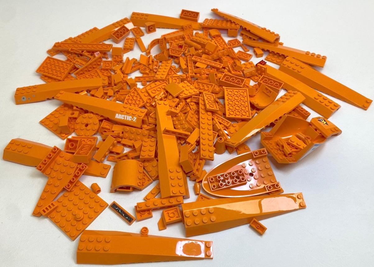 LEGO Orange Fun Pack Mixed Pieces Plates Slopes Tiles Bricks and More - Arctic Exo-Force Coast Guard