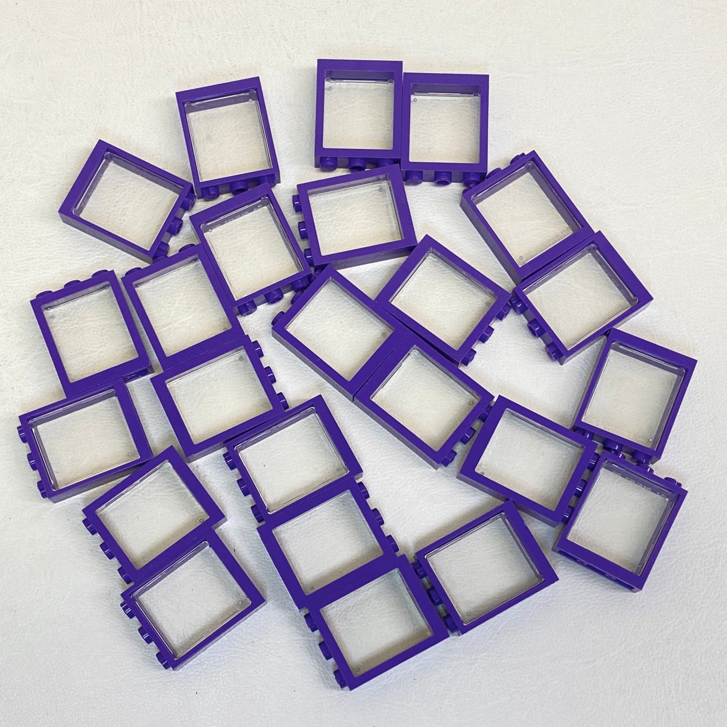 LEGO Window 1x3x3 Pack of 24 Dark Purple Frames Harry Potter Knight Bus