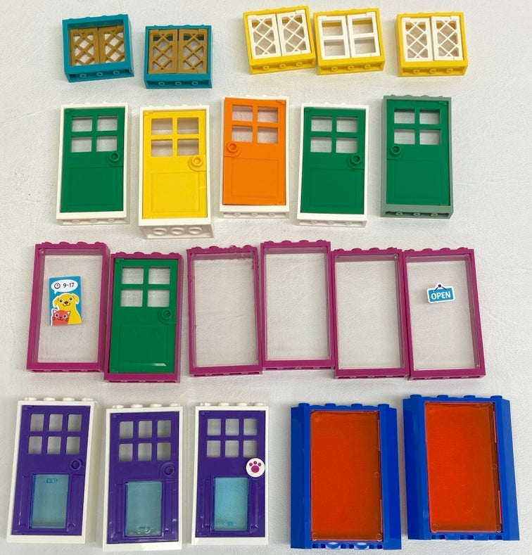 LEGO Mixed Door and Windows Fun Pack - Bright Colours