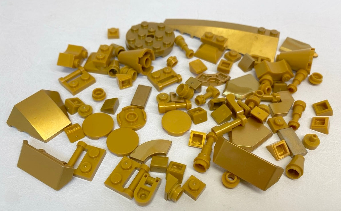 LEGO Gold Fun Pack Mixed Pieces - Pearl Gold / Metallic Gold