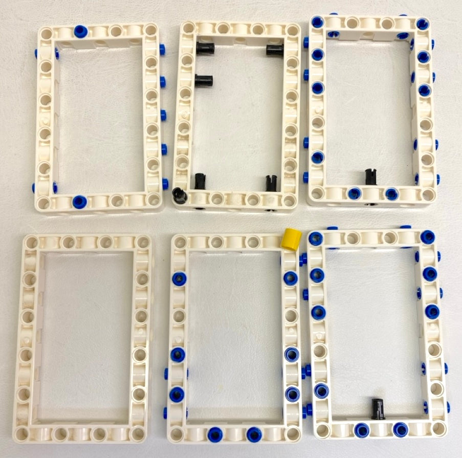 LEGO Technic Liftarm Open Frame 7x11 Pack of 6 White