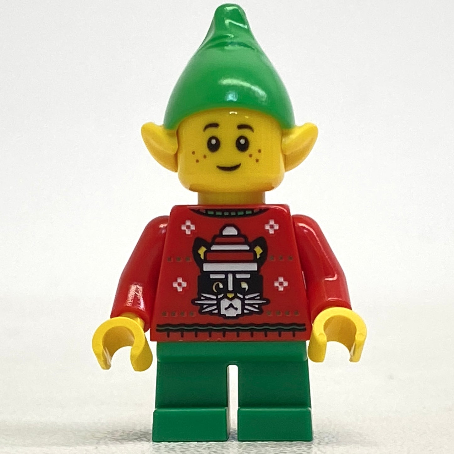 LEGO BRAND NEW Elf in Cat Holiday / Christmas Sweater Minifigure