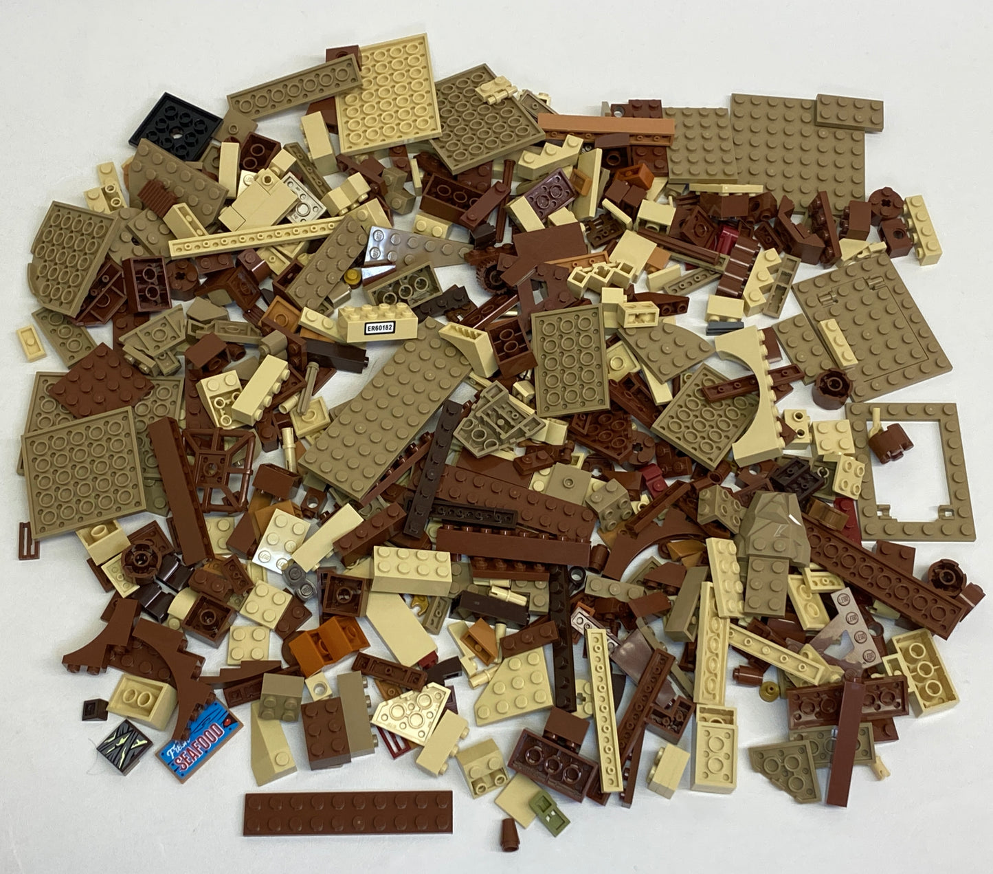 LEGO Shades of Brown & Tan Fun Pack Mixed Pieces Bricks Slopes Plates and More