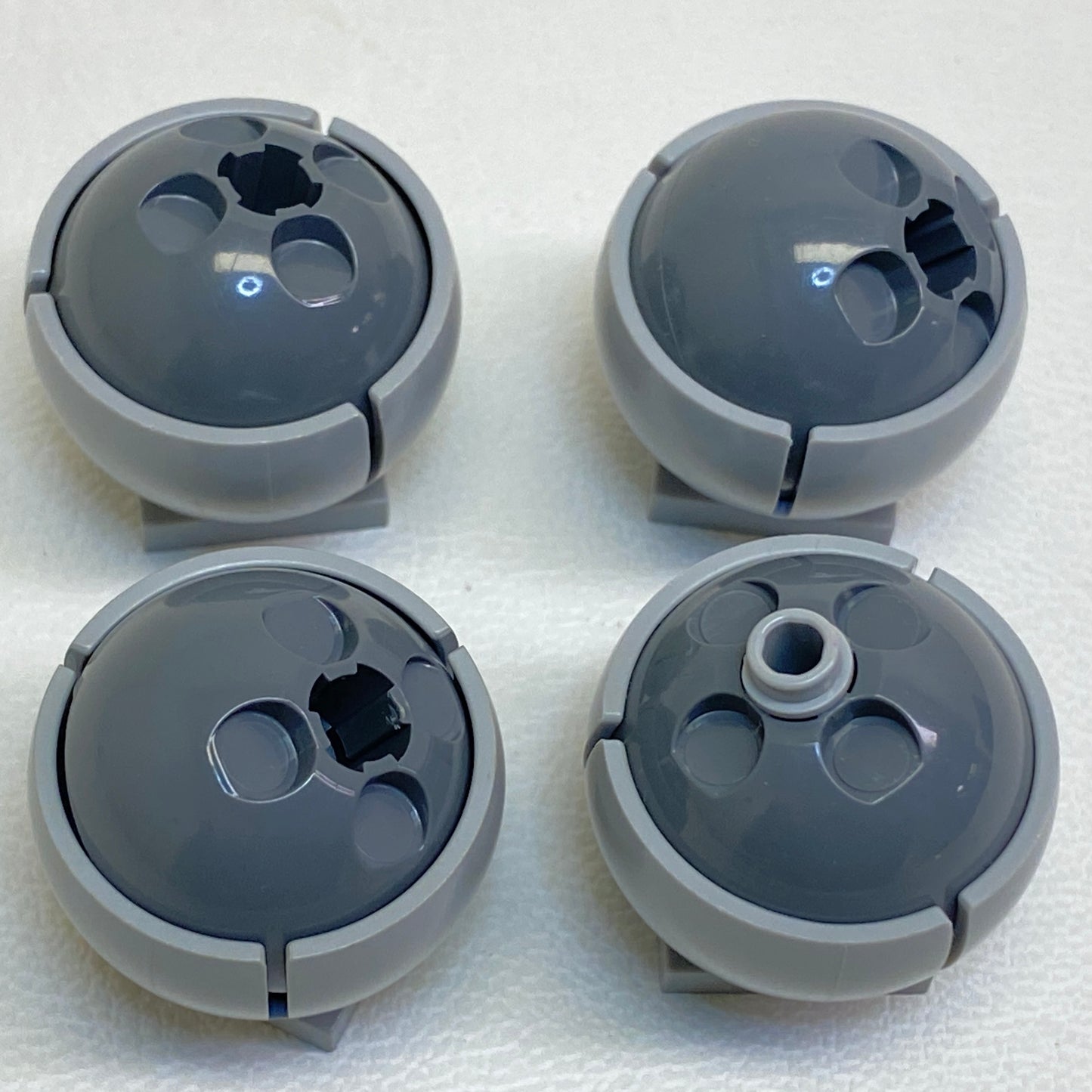 LEGO Ball and Socket 3x3 Pack of 4 Light Bluish Grey / Dark Bluish Grey Star Wars Turret