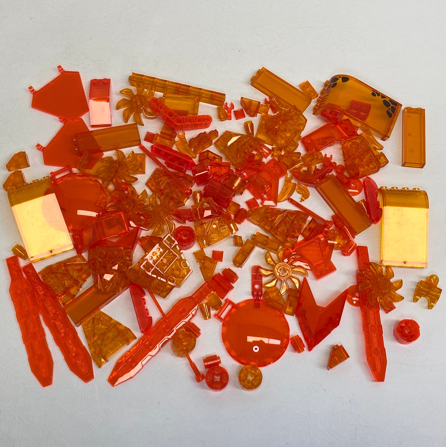 LEGO Trans Orange Mixed Pieces Fun Pack