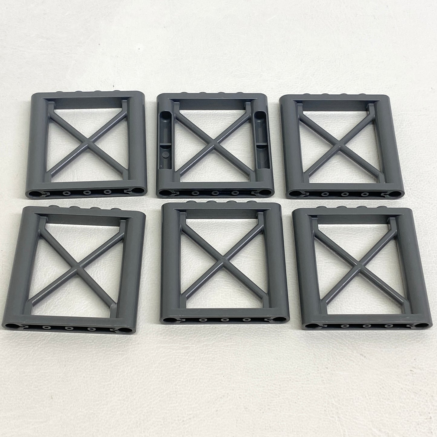 LEGO Dark Bluish Grey Support Girder 1x6x5 Fun Pack Of 6