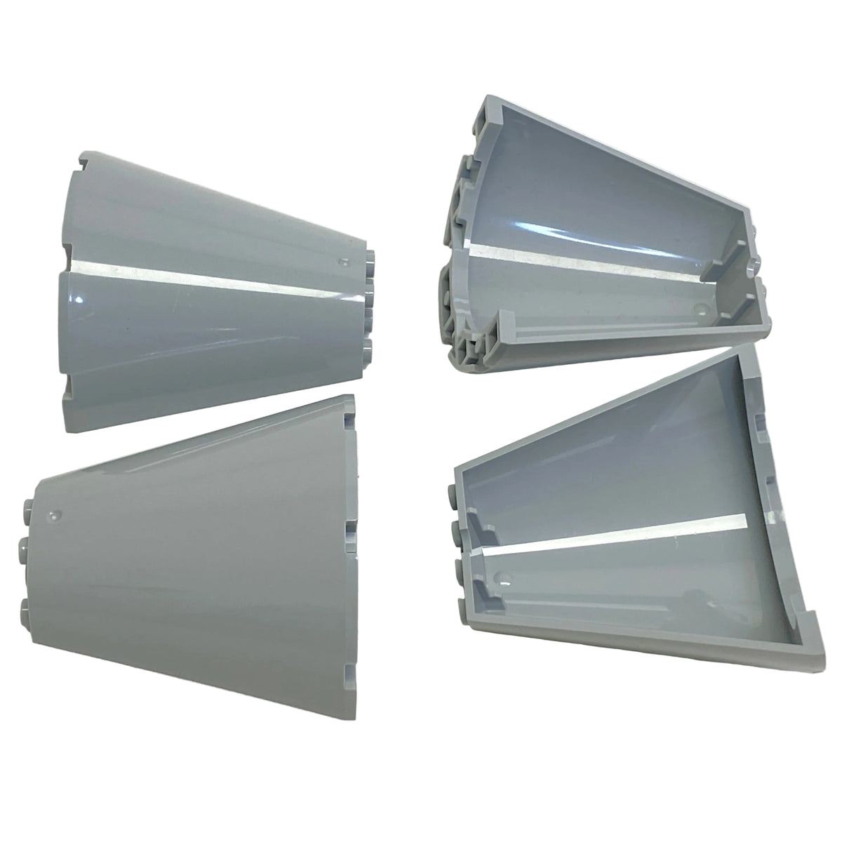 LEGO Light Bluish Grey Cone Half 8x4x6 Fun Pack of 4
