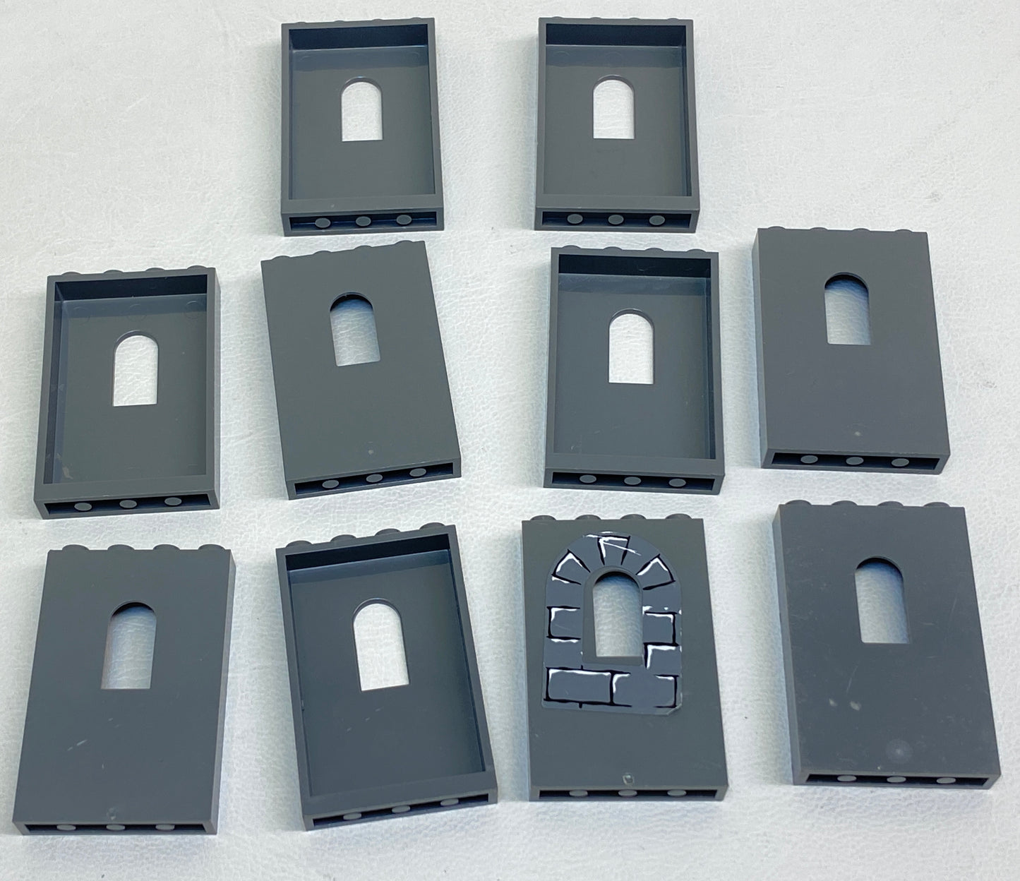 LEGO Castle Dark Bluish Grey Wall Panel 1x4x5 With Window Fun Pack
