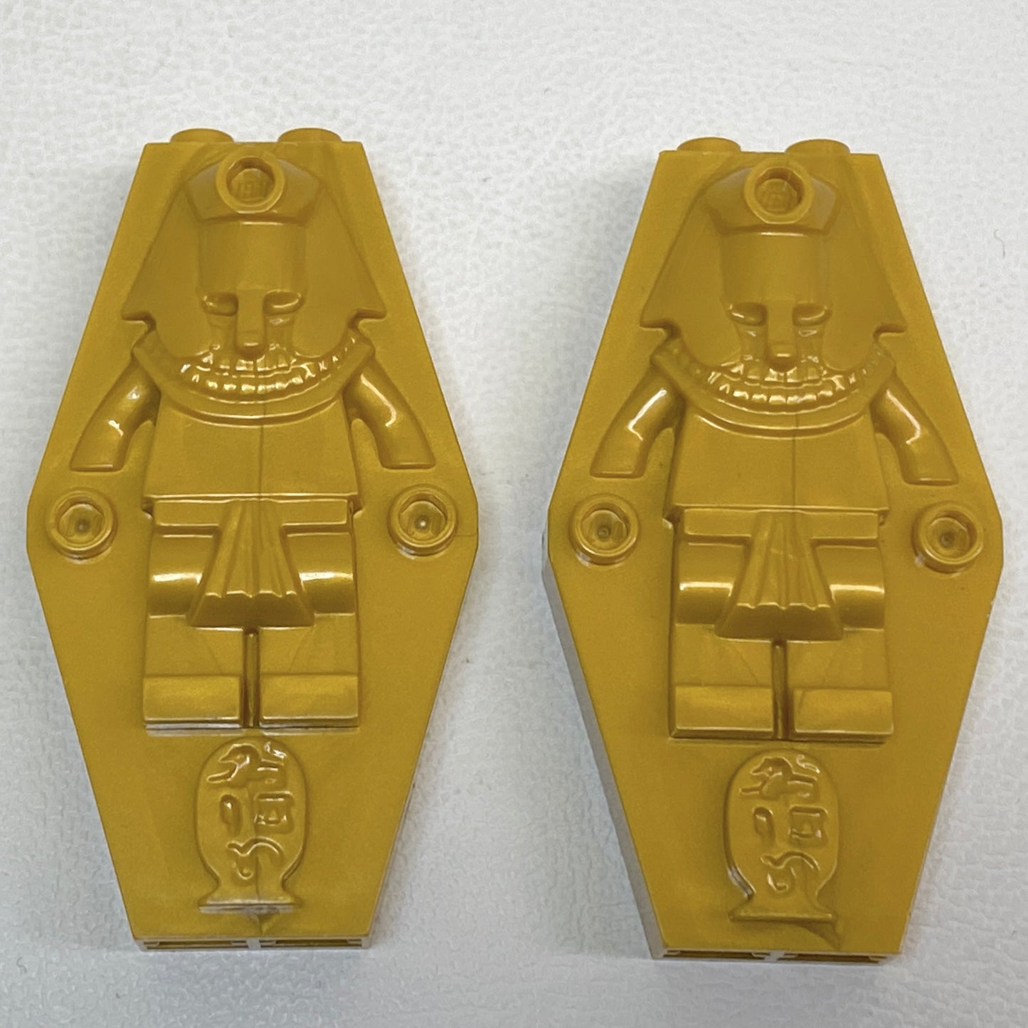 LEGO Adventurers Pearl Gold Coffin Mummy Lid Fun Pack of 2