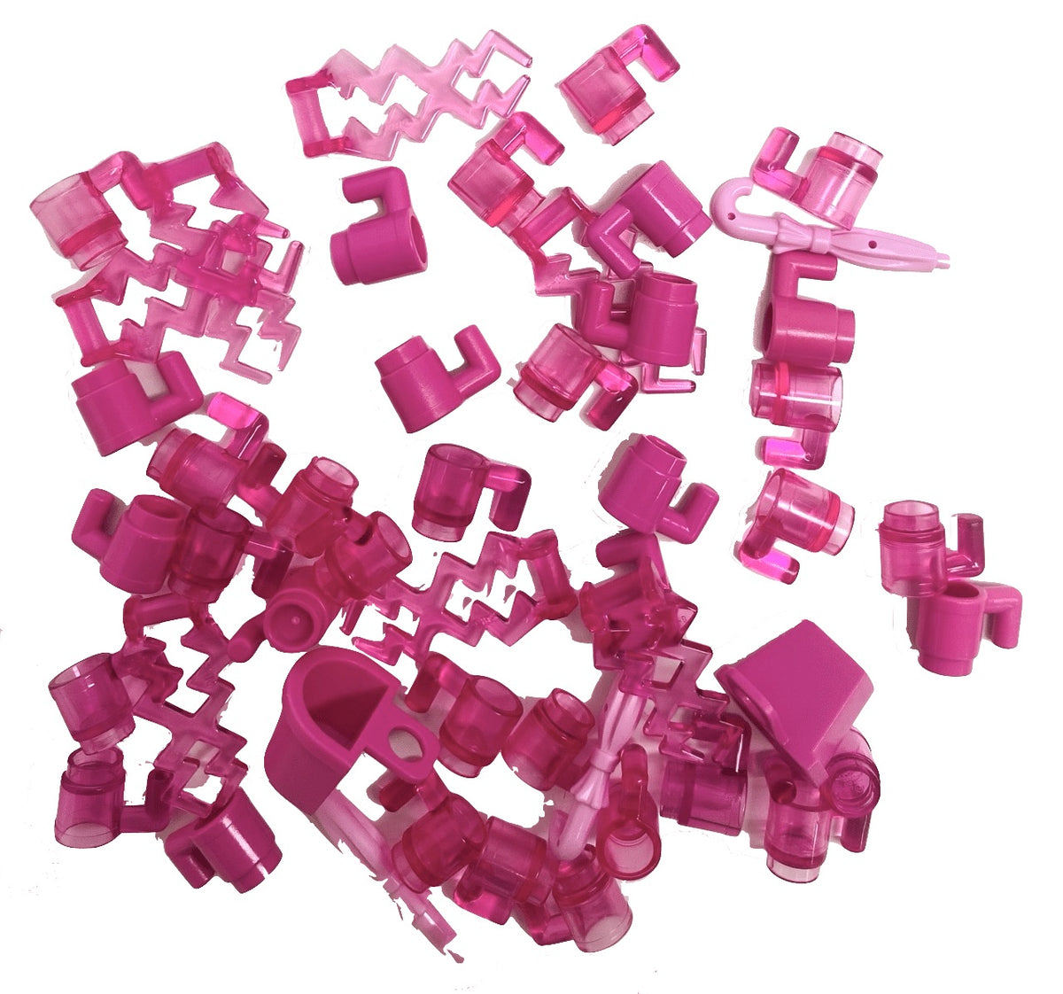LEGO Pink Accessory Fun Pack Mixed Pieces Mugs Umbrellas Energy Effects