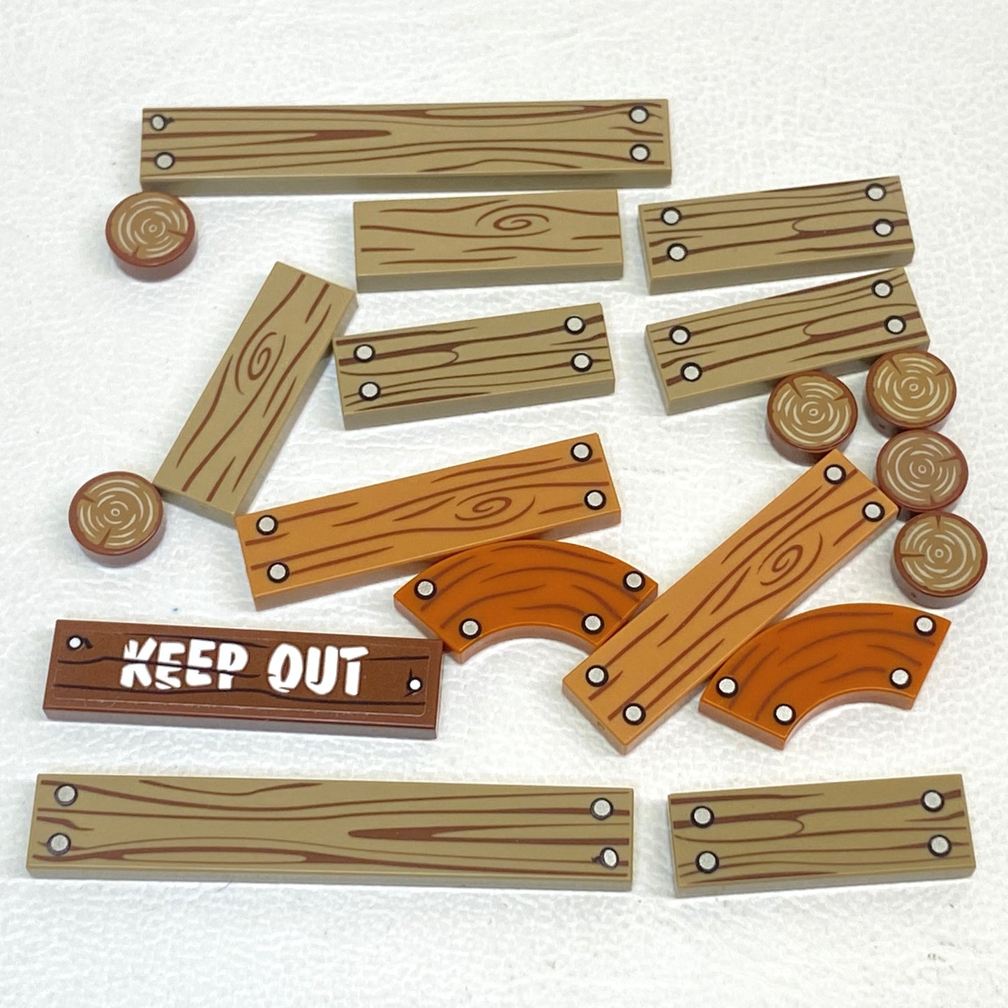 LEGO Mixed Types Printed Tiles Wood / Timber Fun Pack