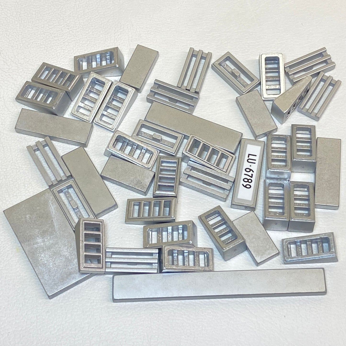 LEGO Metallic Silver Fun Pack Mixed Small Pieces Tiles and More