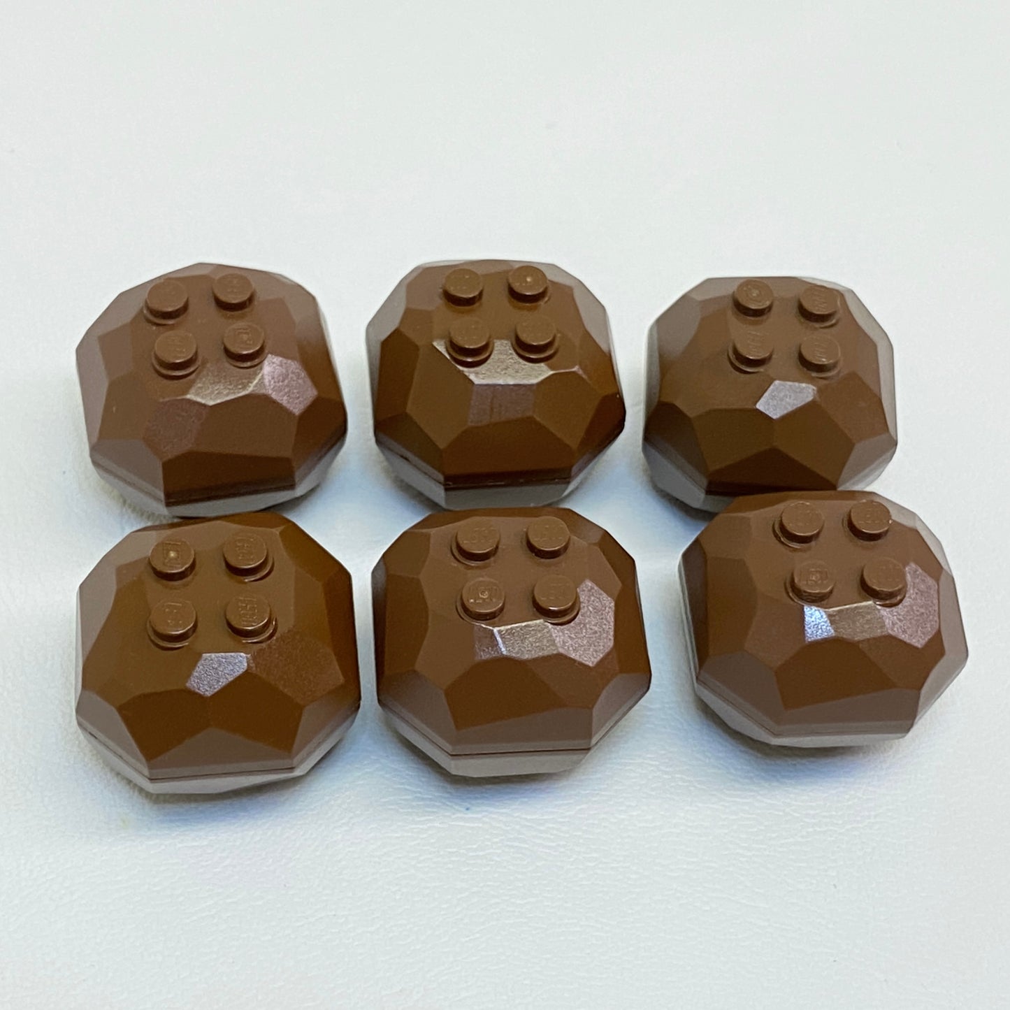 LEGO Brown (Old Shade) Rock Boulders Fun Pack of 6