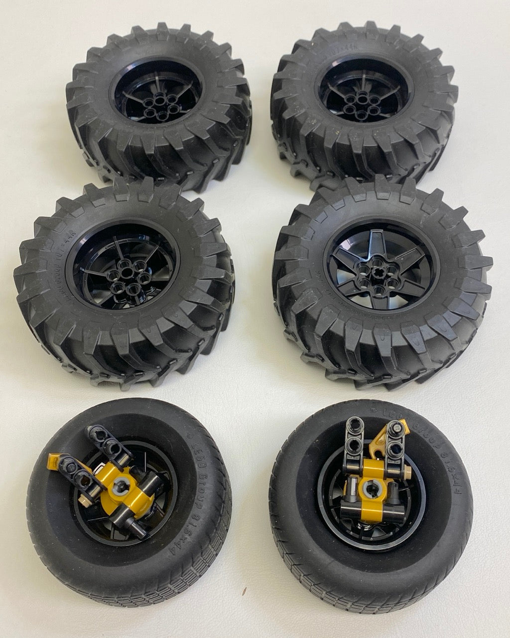 LEGO Technic Wheel Mixed Pack of 6 from Set #76023 The Tumbler