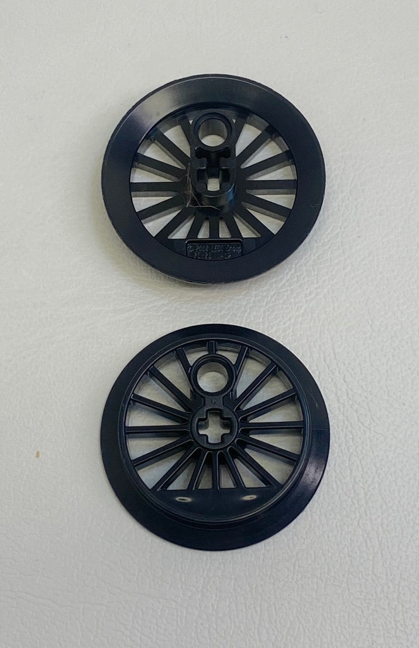 LEGO Black Train Wheel Pack of 2 37mm