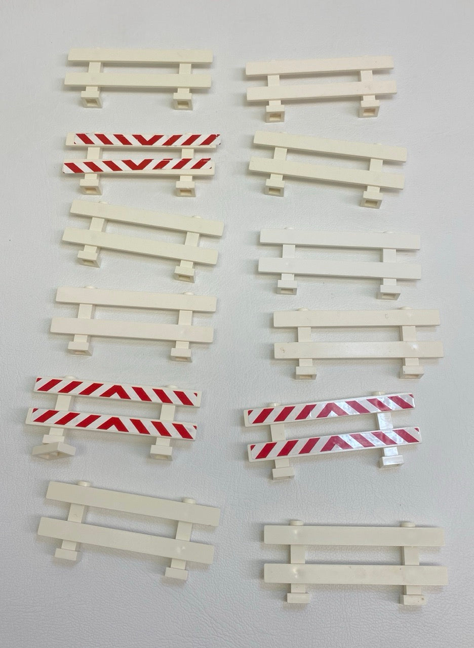 LEGO White Fence 1x8x2-2/3 Fun Pack of 12
