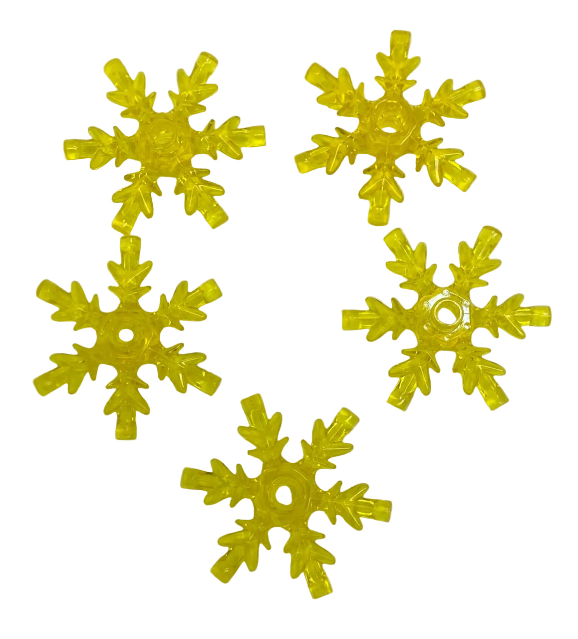 LEGO Crystal Snowflakes Pack Of 5 Trans Yellow