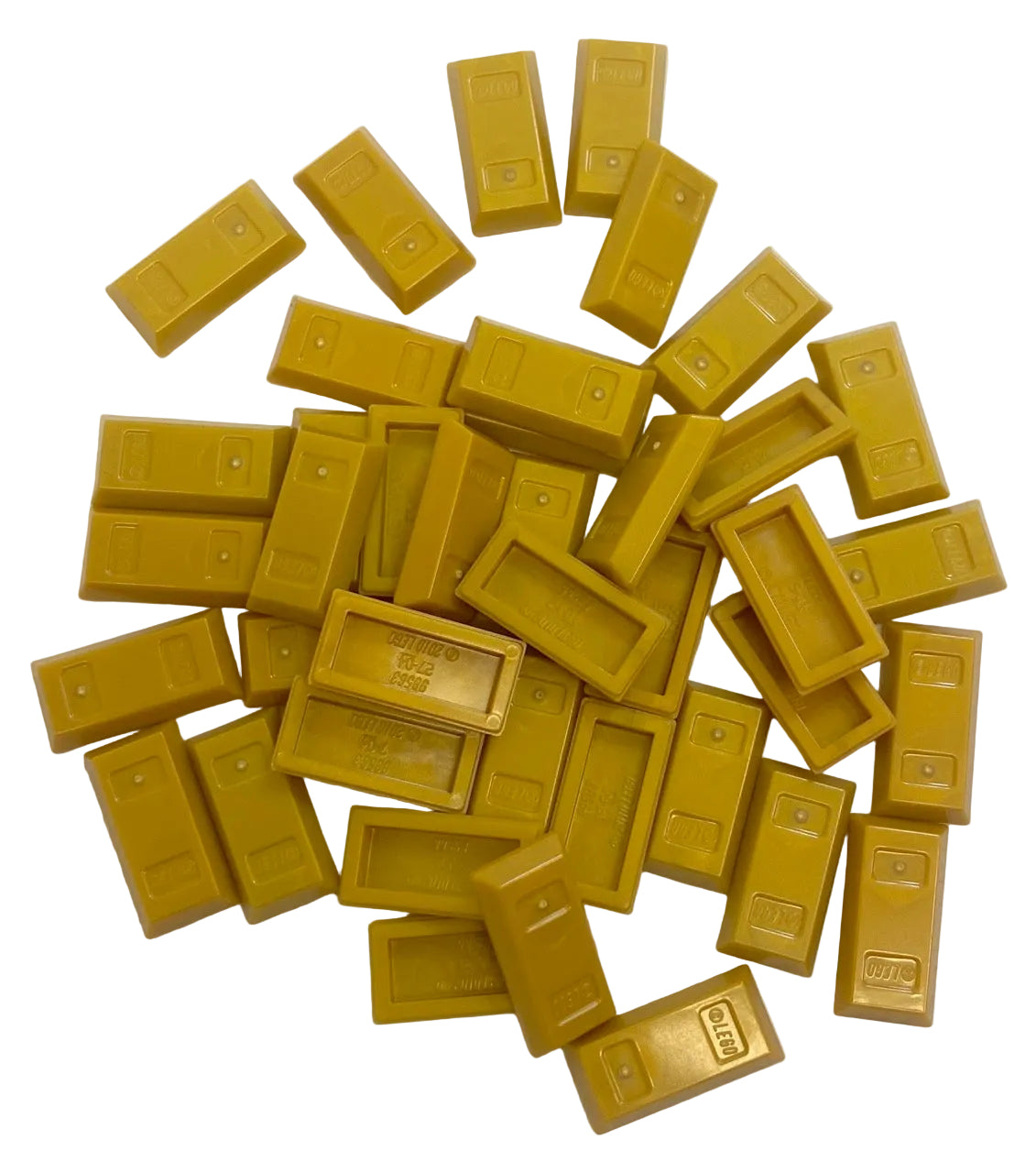 LEGO Pearl Gold Ingot Tiles BRAND NEW Pack of Approx 40