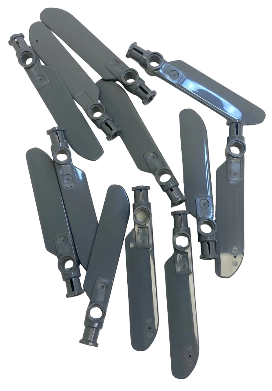 LEGO Technic Small Rotor Blade Pack of 12 Dark Bluish Grey