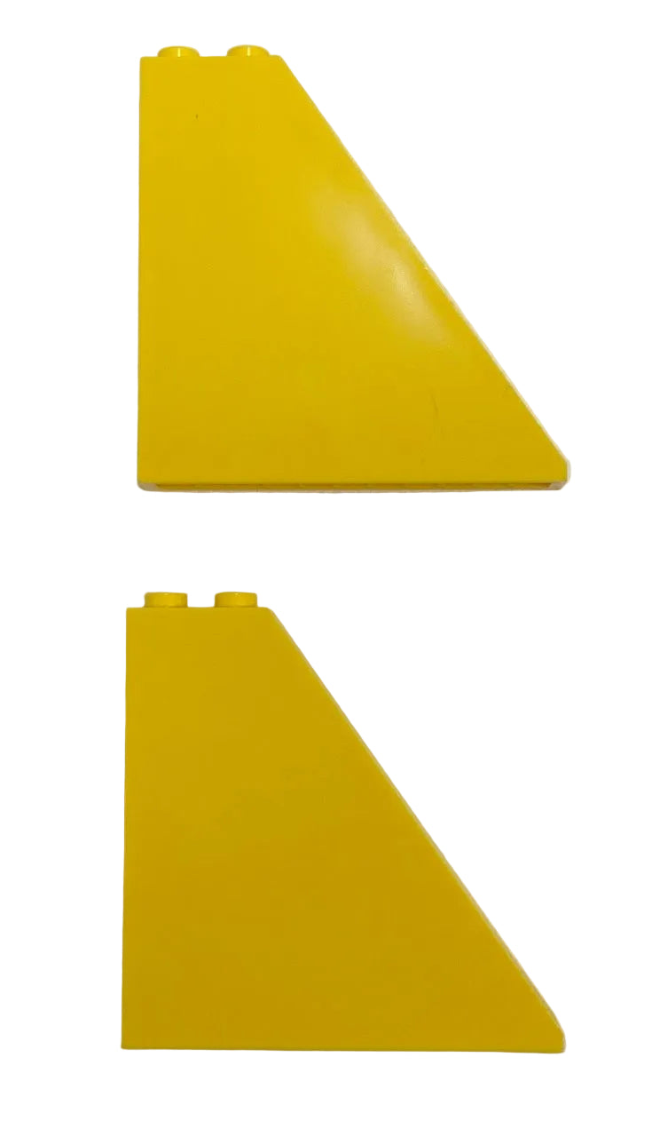 LEGO 6x1x5 Slope Fun Pack of 2 Yellow