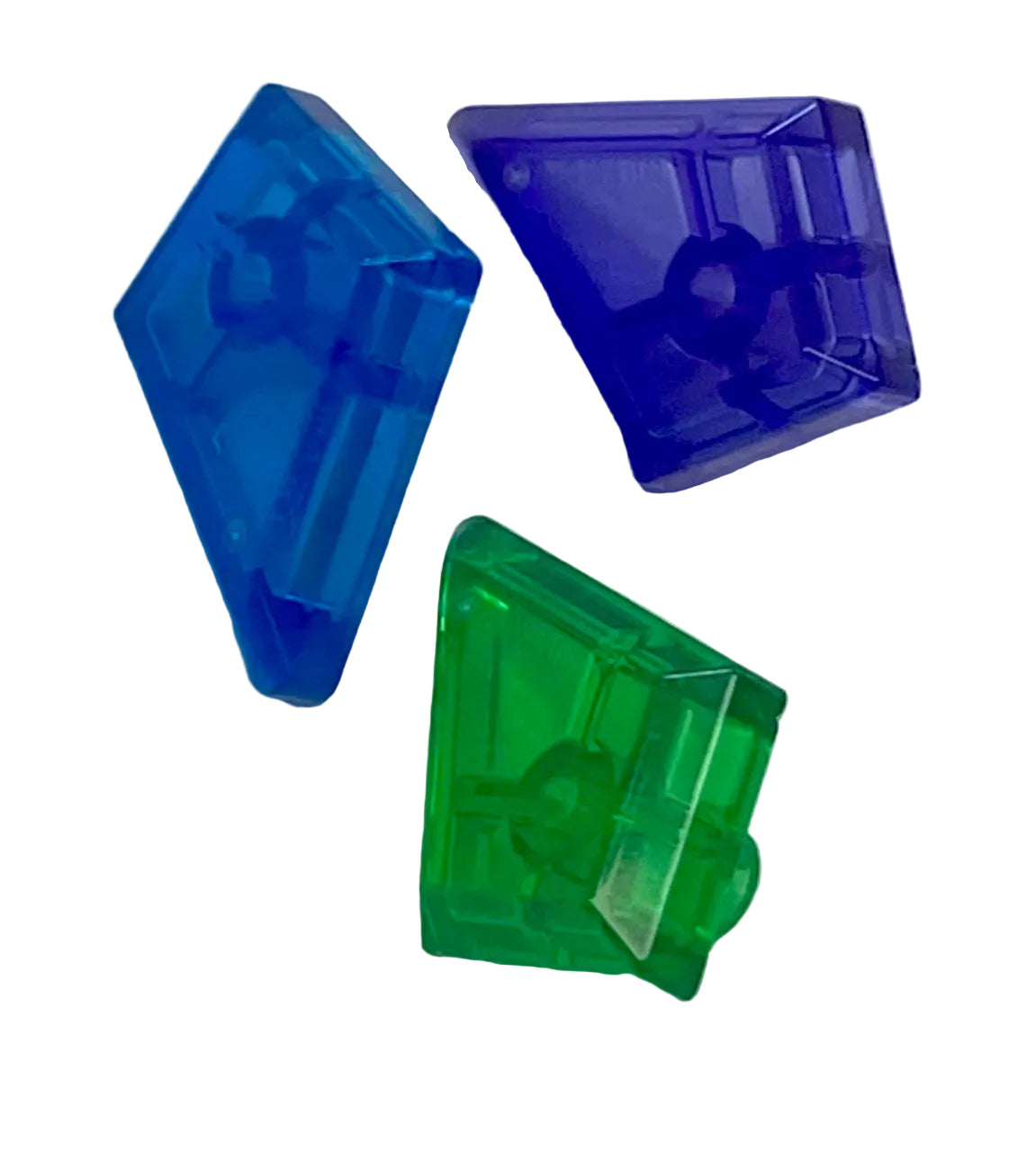 LEGO Tile 1x2 Diamond Fun Pack Mixed Trans Colours