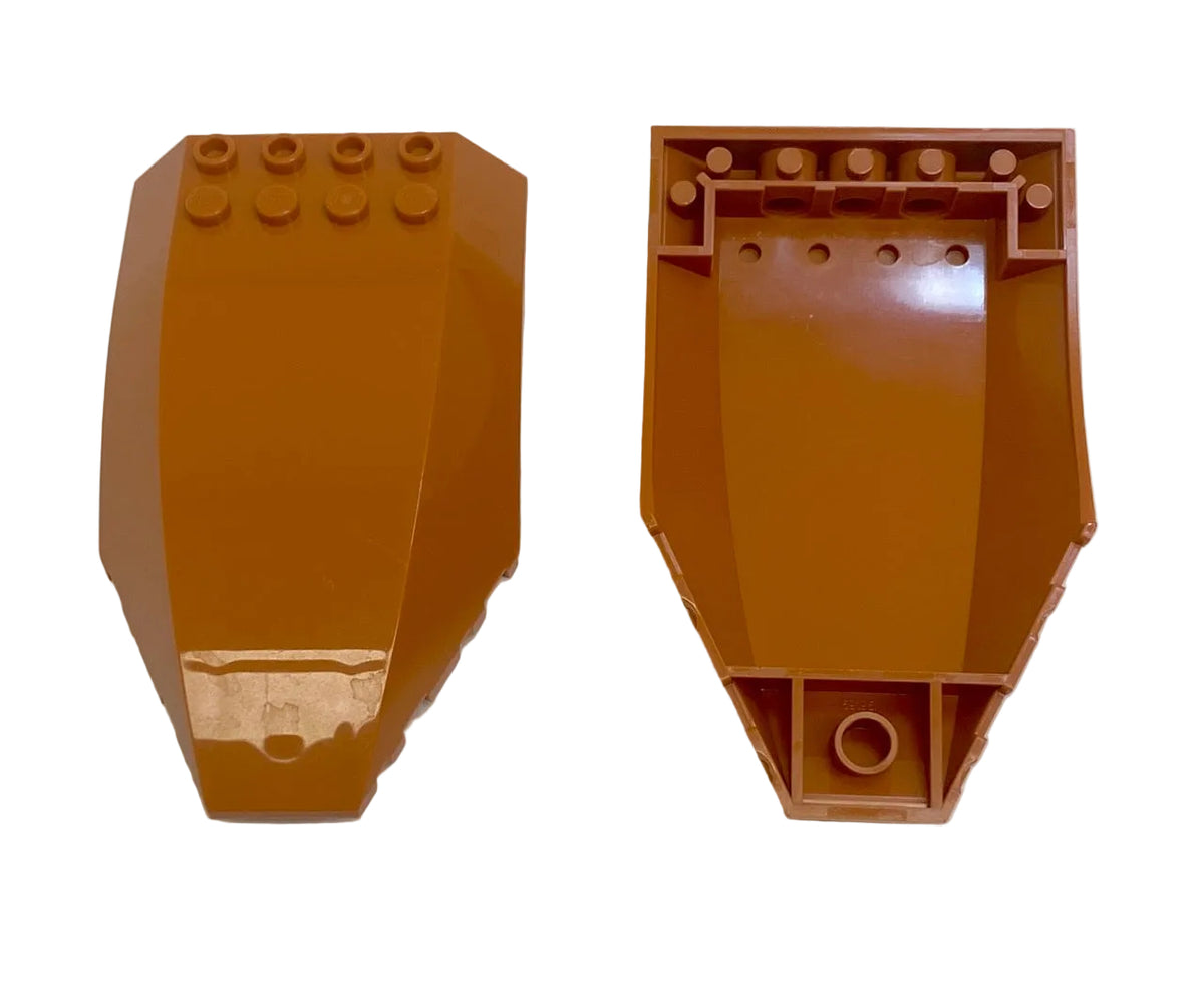 LEGO Windscreen 10x6x2 Dark Orange Pack of 2