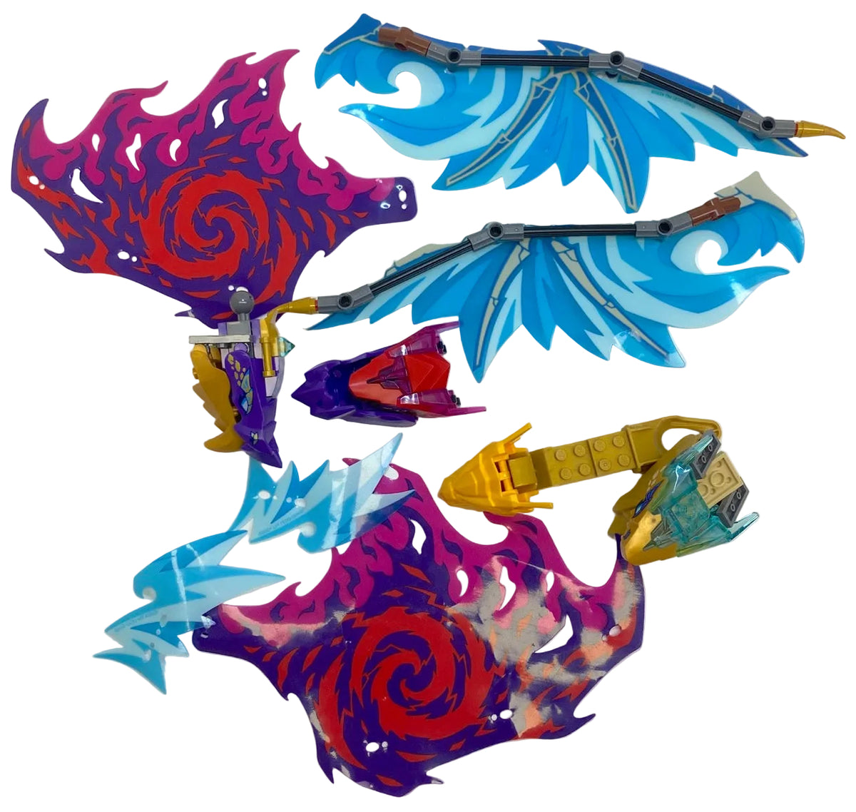 LEGO Dragon Pieces Fun Pack Mixed Heads and Wings - Ninjago Elves Castle Dungeons and Dragons