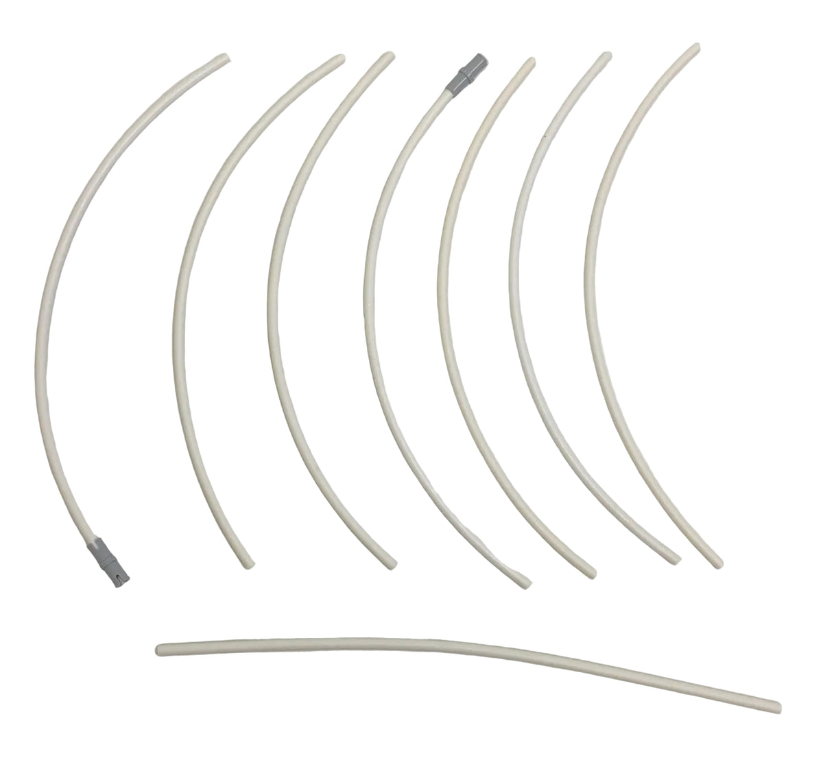 LEGO White Hose 3mm 24L / 19.2cm Pack of 8
