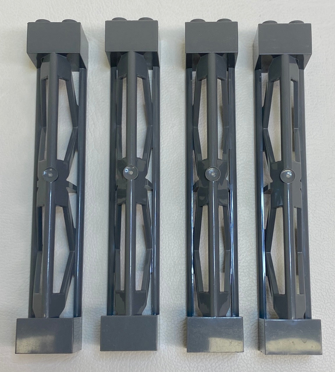 LEGO Dark Bluish Grey Support 2x2x10 Pack Of 4