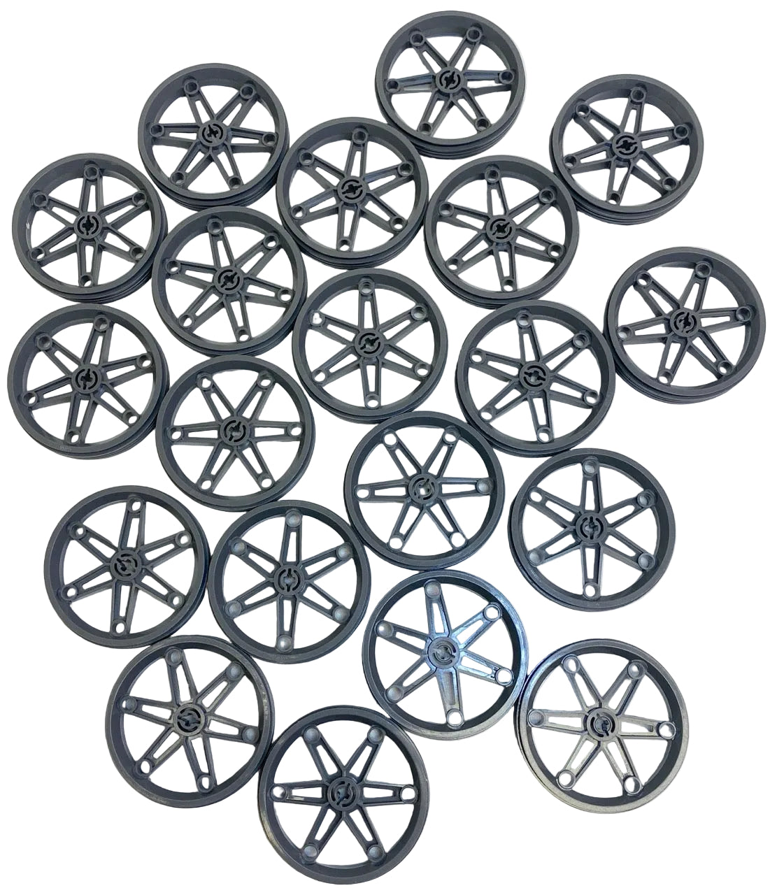 LEGO Motorcycle Wheel 61.6x13.6mm Pack of 20 Dark Bluish Grey