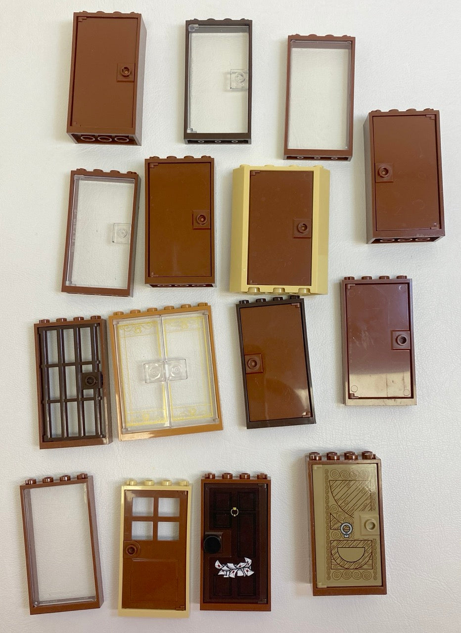 LEGO Door and Window Fun Pack Reddish Brown / Tan