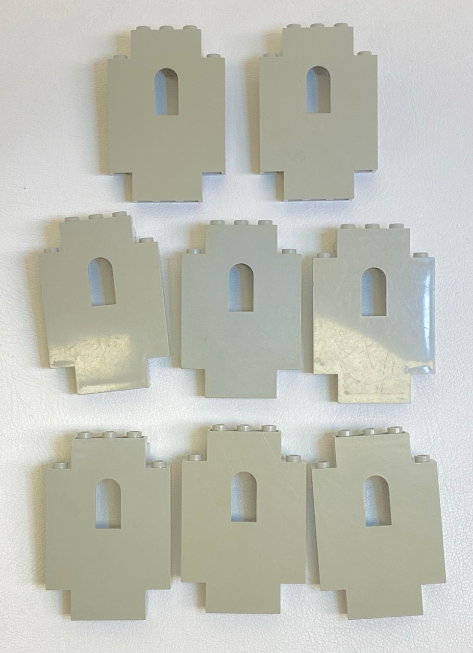LEGO Castle Light Grey (Old Shade) Wall Panel 2x5x6 With Window Fun Pack
