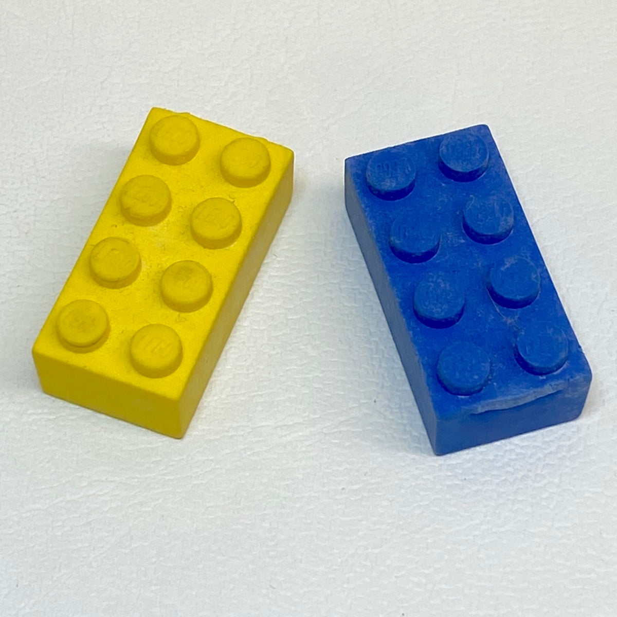 LEGO School Supplies Eraser Pack of 2 Blue and Yellow
