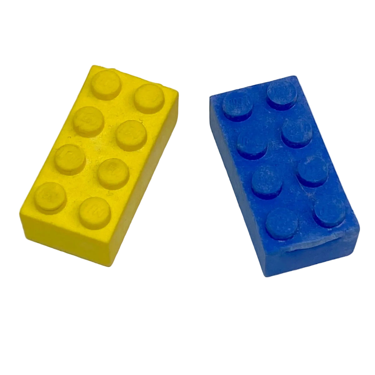 LEGO School Supplies Eraser Pack of 2 Blue and Yellow