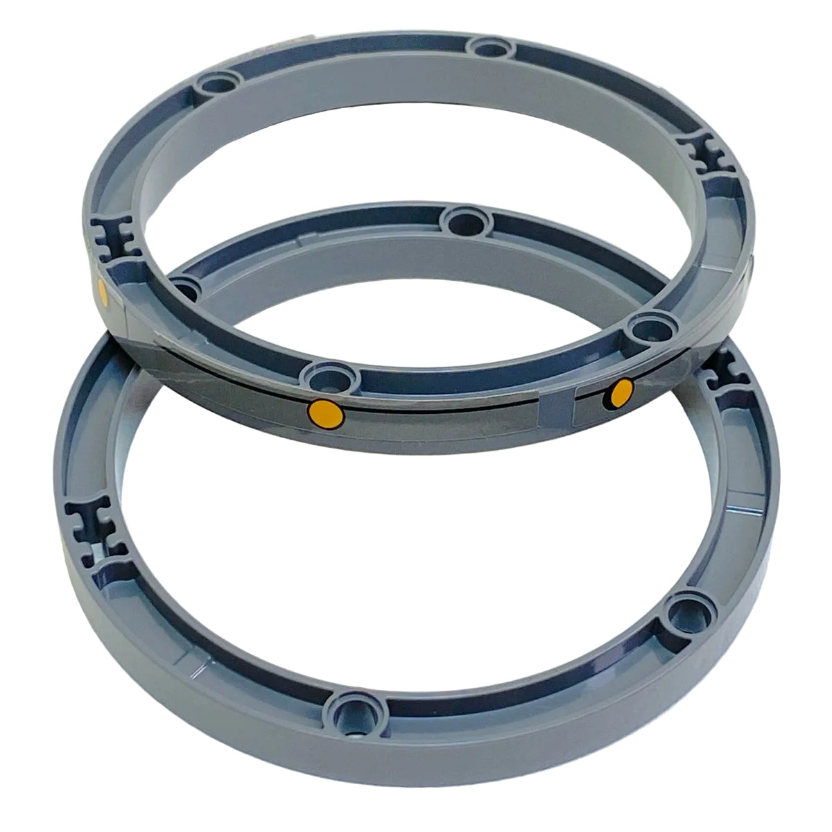 LEGO Dark Bluish Grey Liftarm Round 11x11 Pack of 2