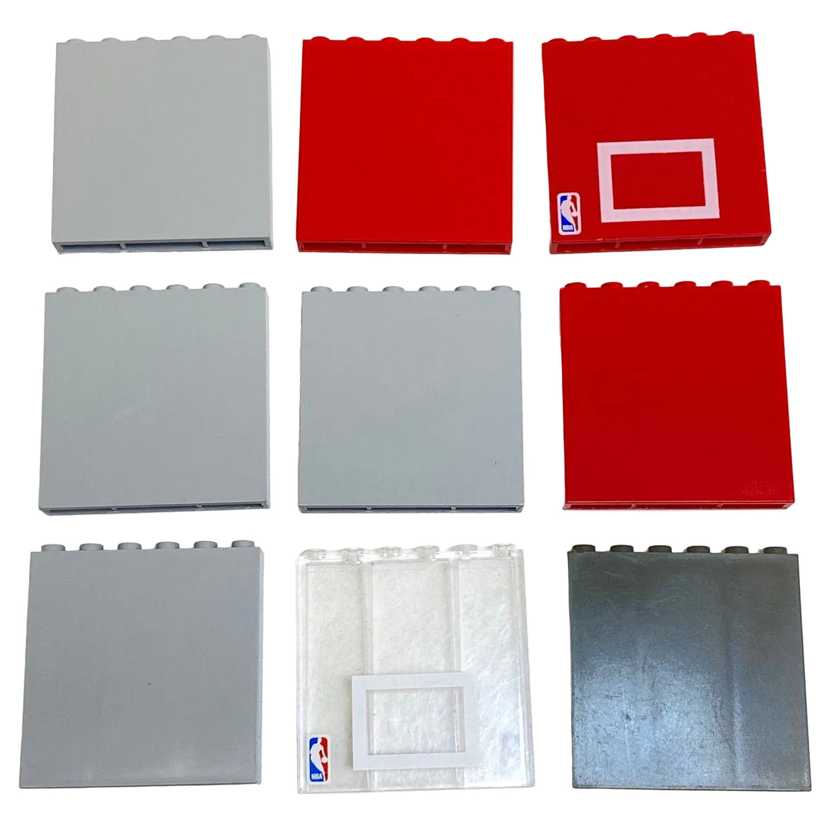 LEGO 1x6x5 Brick Mixed Fun Pack of 9